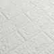 Самоклеющаяся 3D панель Sticker Wall под кирпич Белый 700х770х5мм - изображение 2