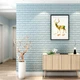Самоклеющаяся 3D панель Sticker Wall под кирпич Бирюза 700x770x7мм - изображение 3
