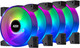 Набор вентиряторов AZZA Hurricane II 4 x Digital RGB (FNAZ-12DRGB2-241) - изображение 1
