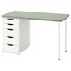 Письмовий стіл IKEA LAGKAPTEN / ALEX 120х60 см світло-зелений/білий (794.783.67) - зображення 1