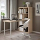 Письмовий стіл IKEA KALLAX / LAGKAPTEN 77x159x147 см білений дуб/білий (594.816.67) - изображение 2