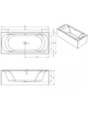 Акрилова ванна Riho Linares Plug&Play 200x90 R, пряма + ніжки (BD59005) - зображення 2