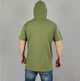 Футболка мужская с хомутом-капюшоном XXL Хаки - изображение 4