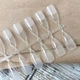 Nails Molekula типсы гелевые для наращивания ногтей 240 шт., миндаль, прозрачные - изображение 2