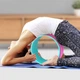 Йога-колесо Springos 33х33х13 см (fit0009182) Бирюзово-розовый - изображение 3