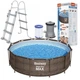 Каркасный бассейн Bestway 56709, размер 366 x 100 см с фильтрующим насосом и лестницей - изображение 1