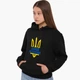 Худі жіночий Нескорений Харків Кенгуру (8921-3784-S) Чорний S - зображення 3