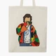 Эко сумка Гарри Стайлс (Harry Styles) (9227-3800-BGZ) бежевая на молнии с карманом - изображение 2