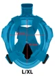 Маска для снорклинга (плавания) SportVida SV-DN0022 Size L/XL Black/Blue - изображение 3