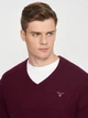Пуловер GANT Extrafine Lambswool V-Neck 8010520 Burgyndy 3XL - изображение 5