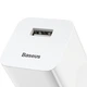 Зарядное устройство Baseus Quick Charger (адаптер USB, Quick Charge 3.0, 24W, 3A, быстрая зарядка) - Белый - изображение 4