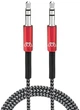 Аудио кабель AUX Sewell Mos Spring 3.5mm Cable, Red, 3 ft - изображение 1