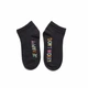 Носки короткие черные с принтом Don`t worry, Be happy бесшовные ORGANIC cotton JILL ANTONY 38-40 арт. 31004 - изображение 2