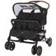 Коляска прогулочная для двойни Lorelli TWIN Black (24572) Черный - изображение 1