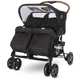 Коляска прогулочная для двойни Lorelli TWIN Black (24572) Черный - изображение 4
