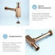 Сифон для раковины WELLSEE Drainage System 182112001 с донным клапаном - изображение 5
