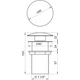 Донный клапан Globus Lux HG15-03A для умывальника, хром (Click-clack) - изображение 5