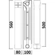 Биметаллический радиатор QUEEN THERM 500/100 боковое подключение, белый (кратно 10 секций) - изображение 6