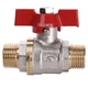 Кран шаровый прямой SOLOMON 1/2″ НН КБ PN40 B1420 - изображение 1