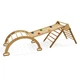 Детский игровой комплекс Baby Sport SB Альпинист-3 с горкой 106 см и пирамидой Коричневый (Альпинист-3) - изображение 1