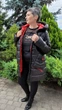 Куртка Exclusive moda М-254 54 Чорний с червоним - зображення 5