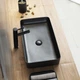 Умывальник Rea Denis 35x61 black matt (REA-U3690) - изображение 8