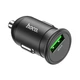 Автомобільний зарядний пристрій Hoco Z43 with Type-C (1 USB-A, QC3.0), чорний - зображення 6