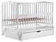 Кровать Babyroom Веселка DVMYO-3 маятник, ящик, откидной бок бук белый - изображение 2