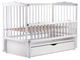 Кровать Babyroom Веселка DVMYO-3 маятник, ящик, откидной бок бук белый - изображение 4