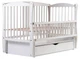 Кровать Babyroom Еліт маятник, ящик, откидной бок DEMYO-5 бук белый - изображение 2