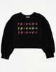 Свитшот черный Friends George 104-110см (40006342) - изображение 1
