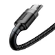 MicroUSB кабель 2,4A Baseus Cafule Data microUSB to USB 1m Grey+Black (CAMKLF-BG1) - изображение 3