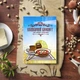 Кулинарный блокнот для записи рецептов "Тарелка с борщом, хлеб, сало, чеснок на полотенце (поле пшеницы)" - изображение 2