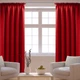 Штора Vipro Group Decora 140 х 250 см на тесьме (404-12) красная - изображение 2
