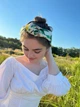 Літній тюрбан "Лимонний гай" MyScarf вузол one size. - зображення 4