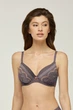 Бюстгальтер push-up Marc & Andre 70B Серый-Золотой (75063) - изображение 1