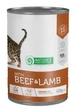 Вологий корм для дорослих котів з яловичиною та ягням Nature's Protection with Beef & Lamb 400 г - изображение 1