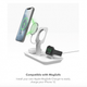 Док-станция Mophie 3-in-1 wireless stand for MagSafe White (403108005) - изображение 3