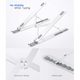 Подставка для ноутбука Nulaxy Aluminum Laptop Portable Stand Silver (C4-01) - изображение 2