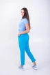 Футболка поло женская TvoePolo однотонная XL Голубое (5715-22xl) - изображение 3