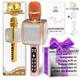 Караоке Мікрофон Колонка Magic Karaoke YS-91 Pro Rose бездротовий 3Вт+3Вт з Мембраною низьких частот Зміни голосу Фонограми Відлуння для дітей та дорослих юсб Bluetooth - зображення 11