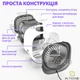Мини кондиционер Air Cooler M201 Белый портативный USB охладитель с подсветкой - изображение 9