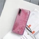 Чехол Glitter для Samsung Galaxy A30S / A307 бампер Жидкий блеск Звезды Розовый - изображение 2