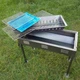 Портативний складний барбекю гриль мангал BBQ Grill TL-670 для пікніка дачі переносний туристичний - зображення 6
