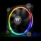 Набір вентиляторів Thermaltake Riing 12 LED RGB Radiator Fan Sync Edition (комплект з 3-х вентиляторів) Black (CL-F071-PL12SW-A) - зображення 6