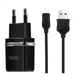 Сетевое зарядное (СЗУ) Hoco C12 Charger + кабель (Micro) 2.4A 2USB Черный - изображение 1