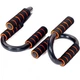 Фітнес ручки для віджимань Fitness push up grips (ручний тренажер, ковзання, спорт) - Чорний з помаранчевим - зображення 1
