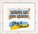 Фоторамка для марки F Done "Glory to Ukraine" 18.6-20.7 під марку 7.8-14.9 багет: DL1903-04 білий зі сріблом (з антибліковим склом 2мм, паспарту біле, двп з ніжкою) EmojiFrame - зображення 1