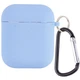 Чехол для AirPods 1/2 Epik Silicone Microfiber Series Голубой/Lilac Blue - изображение 1