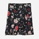 Юбка мини летняя женская H&M 0612133_черн.цвети.птичка 38 Черная (KAY2000001311592_LD2000001311592) - изображение 1